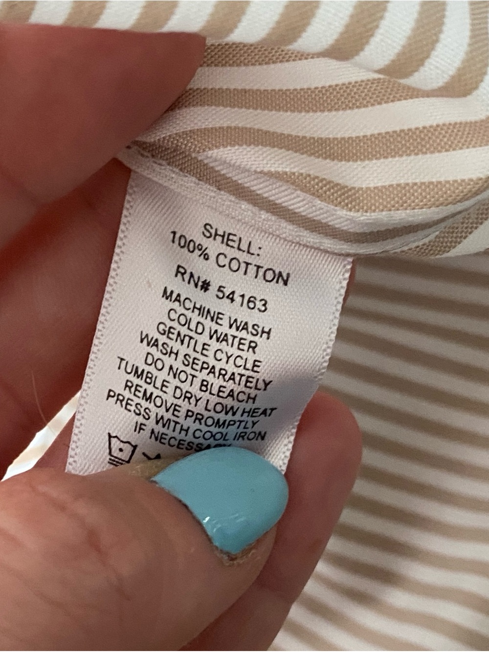 Brown and White Stripped Button Down Calvin Klein Tank Top Size Small - Picture 5 of 5
